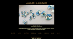 Desktop Screenshot of nicholsonblownglass.com